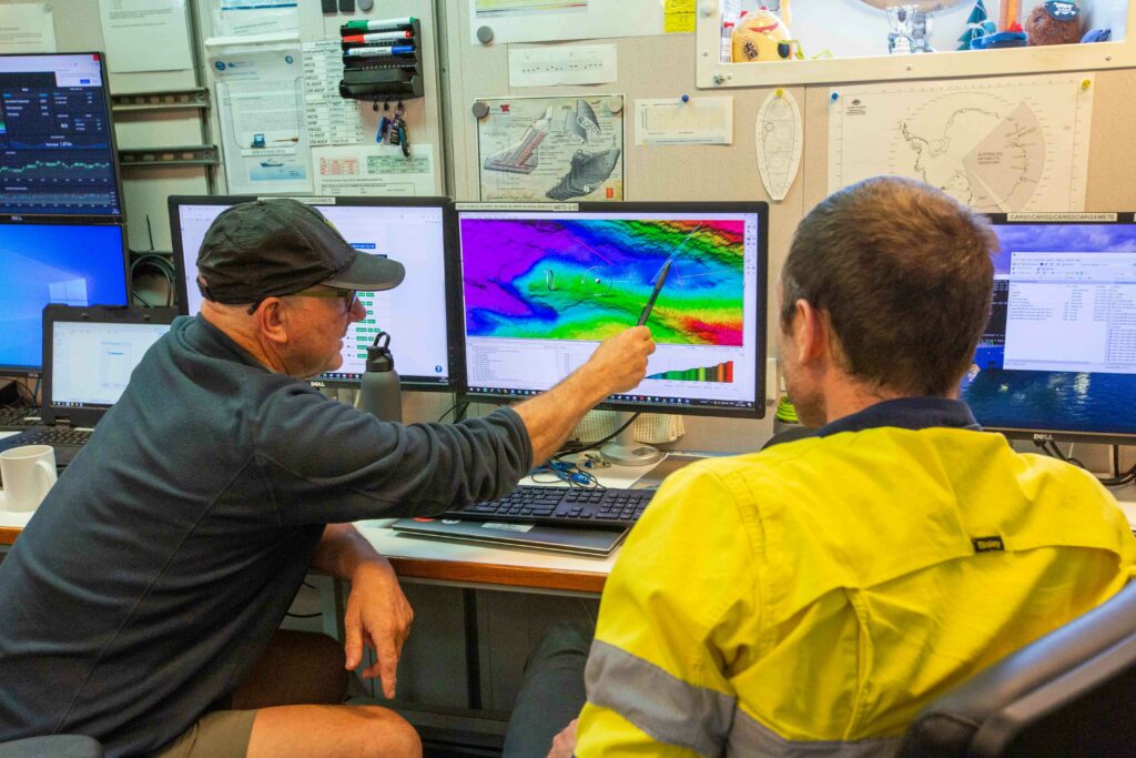 03_Planning biodiversity survey locations using seafloor mapping on board RV Investigator_Credit CSIRO-Frederique Olivier